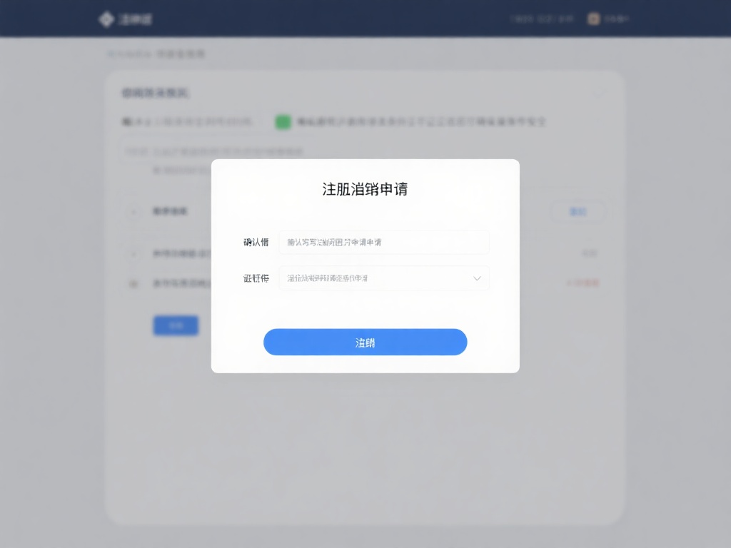 提交注销申请：点击注销选项后，系统会提示你阅读相关
